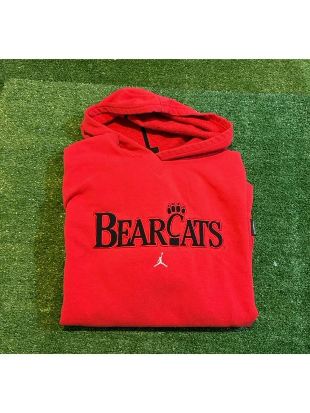 Vintage Cincinnati Bearcats hoodie mens 2XL red jordan sweatshirt basketball
